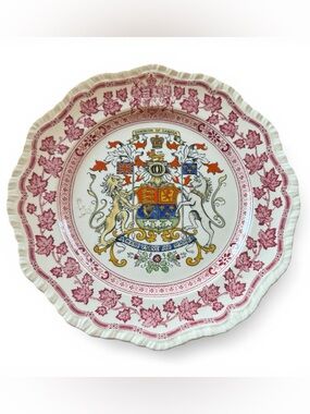 Vintage Mason's Ironstone China Commemorative Plate Dominion of Canada